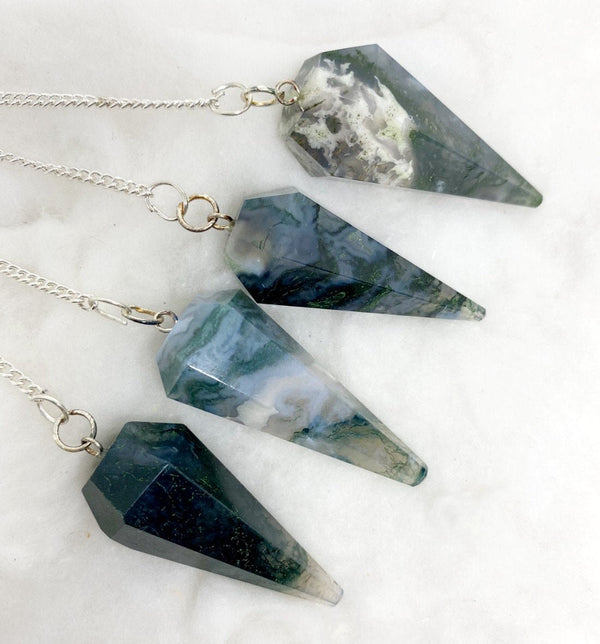 Moss Agate Pendulums - Benefits, Applications, and History