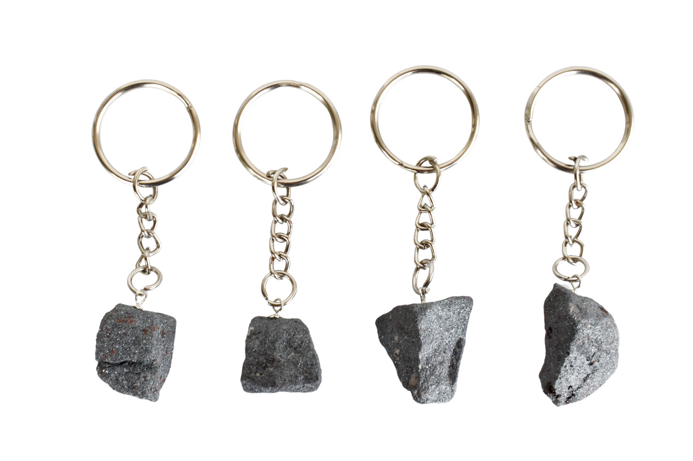 Hematite Key Chain, Gemstone Keychain Crystal Key Ring (Inspiration and Stress Relief)