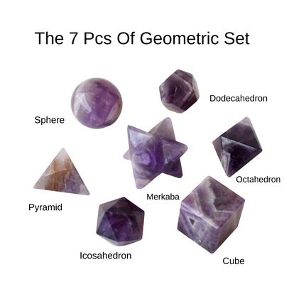 Amethyst Geometry Set (Clairvoyance and Breaking Addictions)