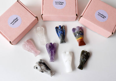 Crystal Quartz Angels (Grounding and Support)