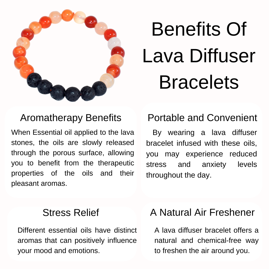 Carnelian Diffuser Bracelet, Lava Diffuser Jewelry, Aromatherapy, Essential Oil Bracelet, Spiritual Gift, Yoga Gift for Her