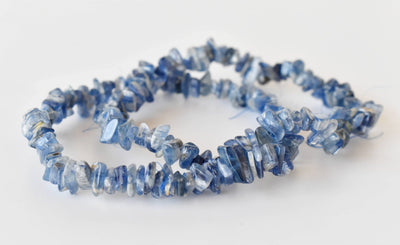 Bracelets de puces de kyanite naturelle, bracelets de puces de pierres précieuses en cristal en vrac ~ Bracelet de puce de chakra de guérison
