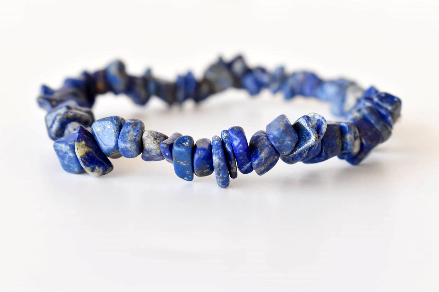 Lapis Lazuli Chip Bracelet (Good Fortune and Clarity )