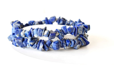Lapis Lazuli Chip Bracelet (Good Fortune and Clarity )