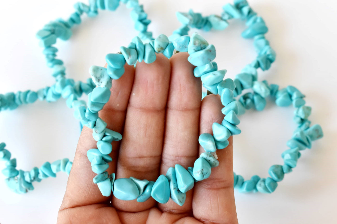 Turquoise Chip Bracelet (Travel  and Enhancing)