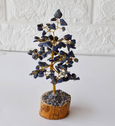Arbre en cristal de Lapis Lazuli, arbre de mensonge de pierres précieuses pour la décoration intérieure,