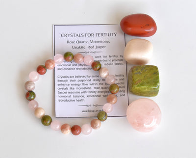 Balancing FERTILITY Crystal Kit, Gemstone Tumble Kit, Fertility Crystal Gift Set