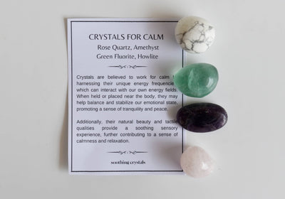 CALM Crystal Kit, Gemstone Tumble Kit, Calm Crystal Gift Set