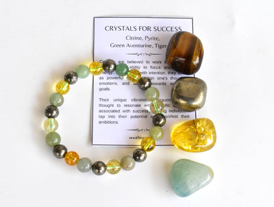 Attract SUCCESS Crystal Kit, Gemstone Tumble Kit, Success Crystal Gift Set