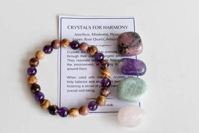 Inspire HARMONY Crystal Kit, Gemstone Tumble Kit, Harmony Crystal Gift Set
