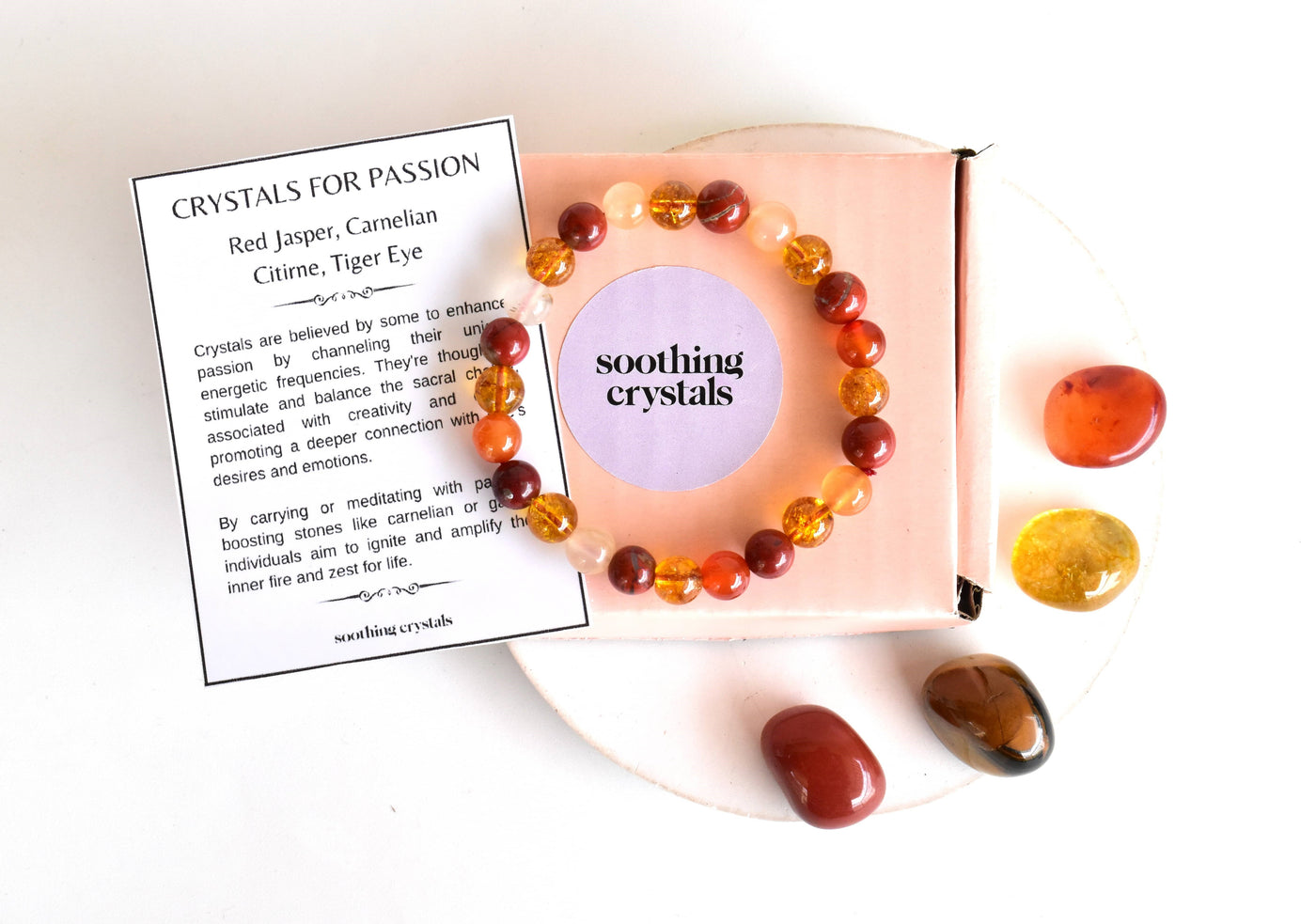 Enhances PASSION Crystal Kit, Gemstone Tumble Kit, Passion Crystal Gift Set