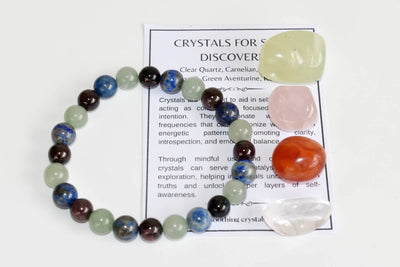 Encourages SELF-DISCOVERY Crystal Kit, Gemstone Tumble Kit, Self-Discovery Crystal Gift Set