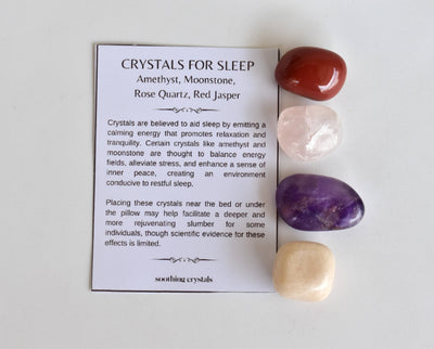Improve SLEEP Crystal Kit, Gemstone Tumble Kit, Sleep Crystal Gift Set