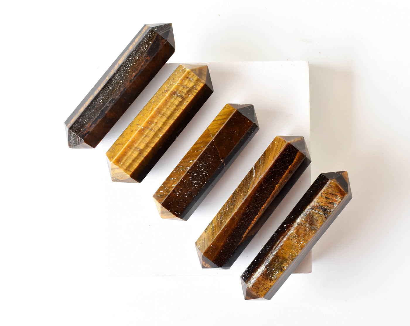 Tiger Eye Point Pencils (Spiritual Stability and Self-Confidence)