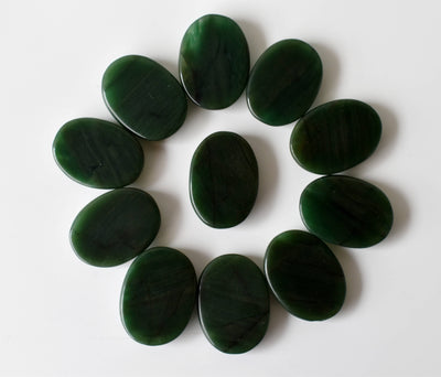Green Jade Pocket Stones (wisdom and balance)