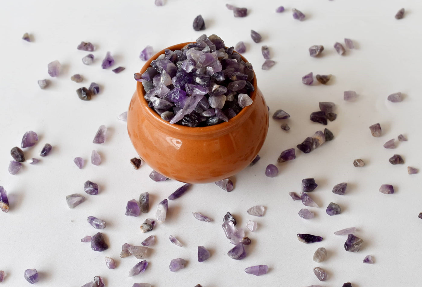 Amethyst Gemstone Chips (Relieves Stress and Strain)