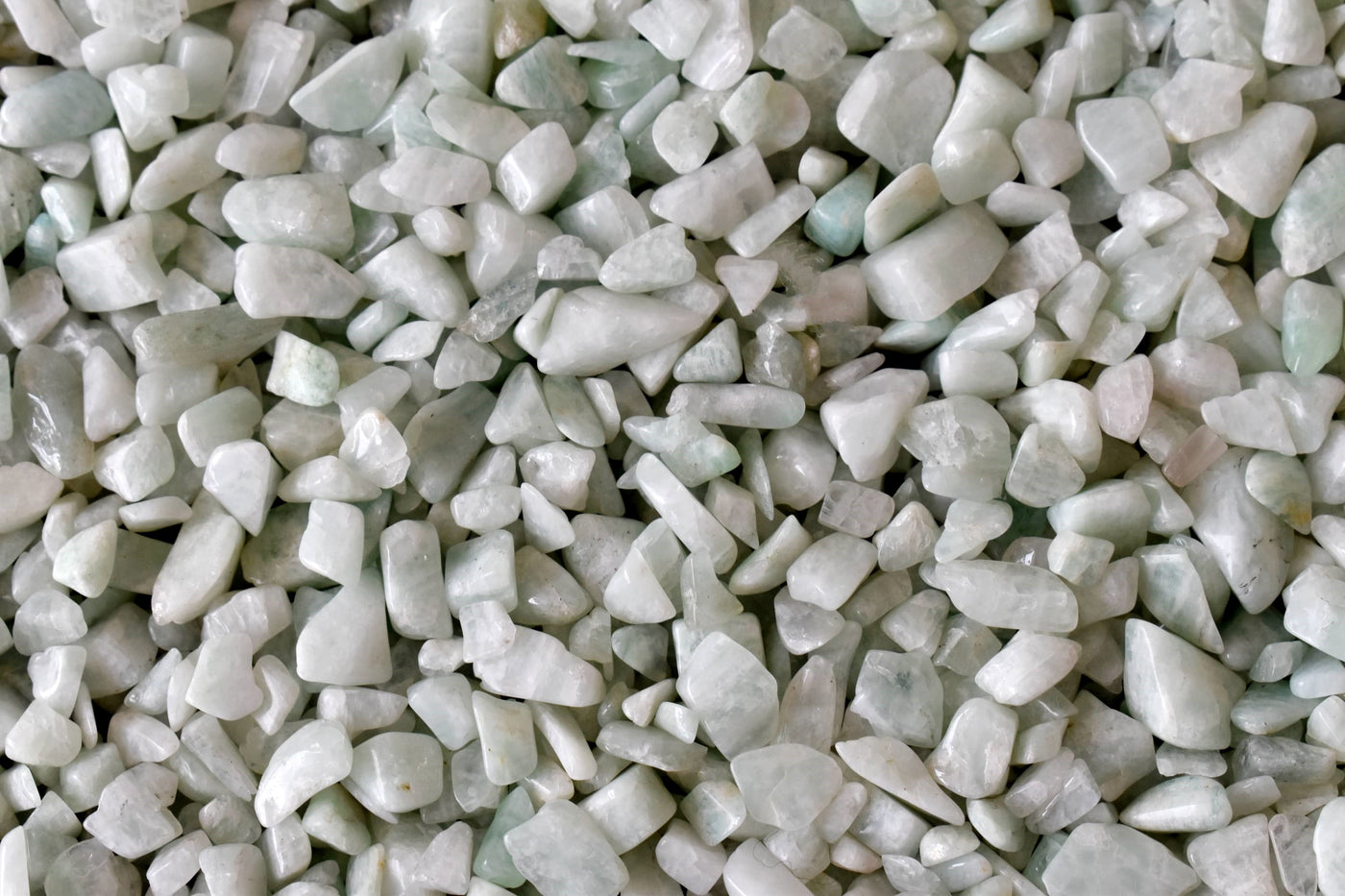 Chips de cristal d'Amazonite brute, chips de pierres précieuses non percées dans un paquet de 4 oz, 1/2 lb, 1 lb