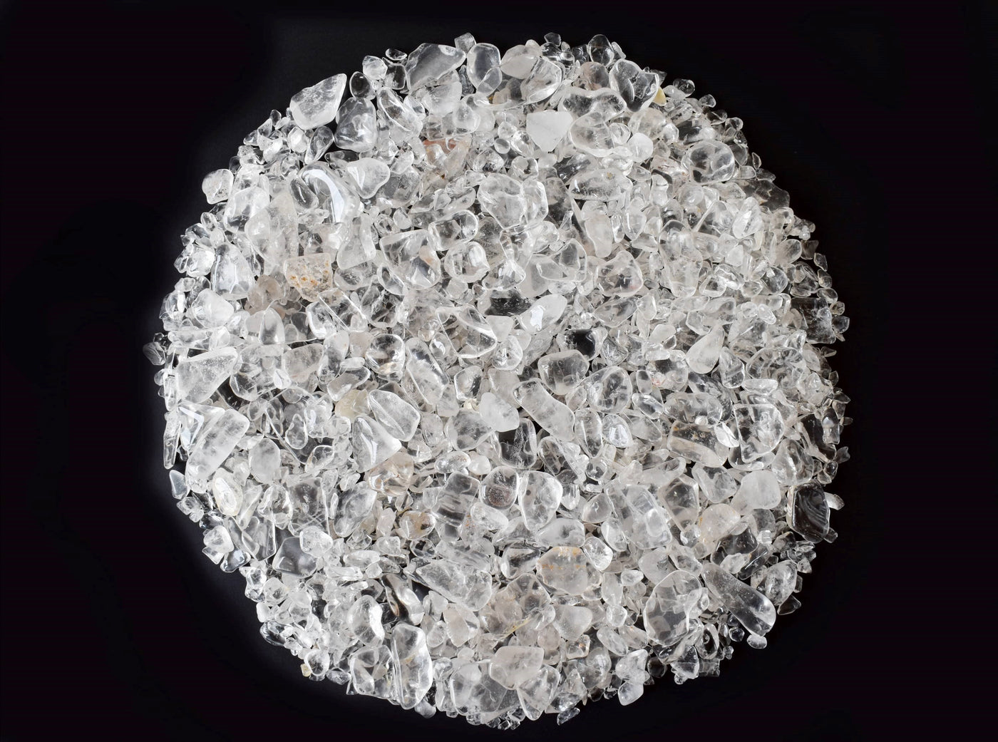Quartz de cristal brut, éclats de cristal, éclats de pierres précieuses non percés dans un paquet de 4 oz, 1/2 lb, 1 lb