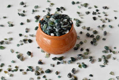 Moss Agate Gemstone Chips (Cleanses The Circulatory and Elimination Systems)