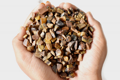 Tiger Eye Gemstone Chips (Protection and Willpower)