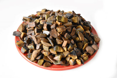 Tiger Eye Gemstone Chips (Protection and Willpower)