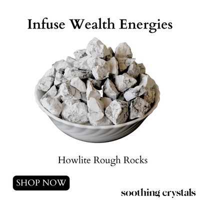 Howlite Rough Rocks (Strength and Stress Relief)