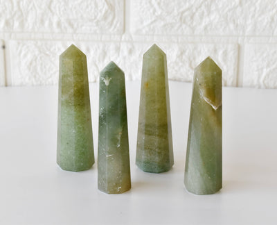 Green Aventurine Tower Point (Leadership and Good Fortune)