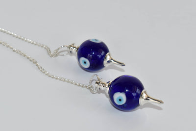 Evil Eye Crystal Pendulums, Crystal Ball Pendulums