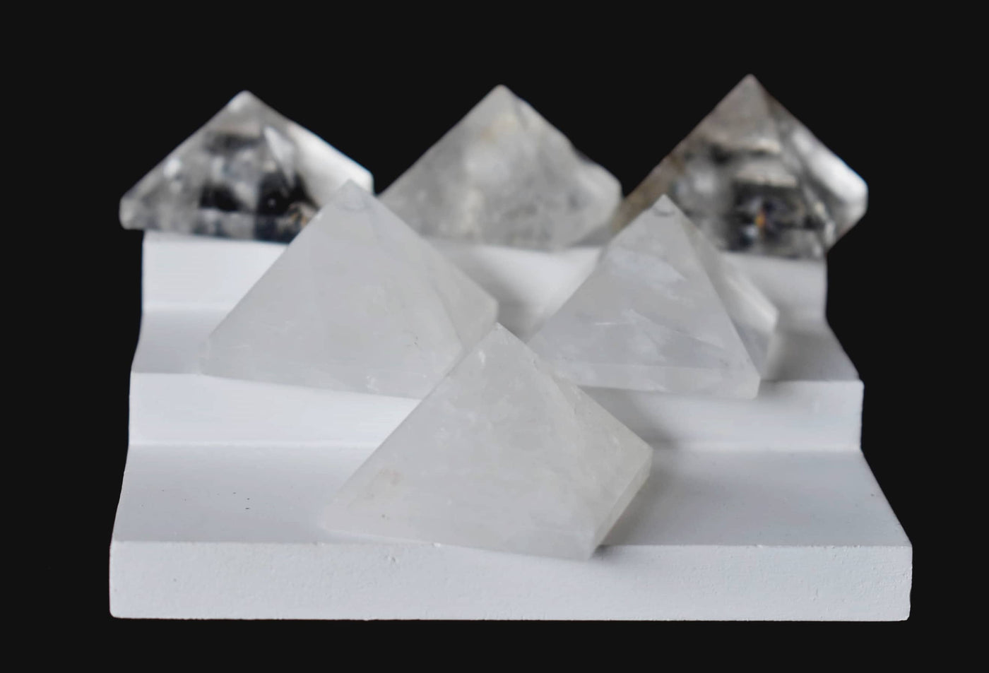 Crystal Quartz Pyramids (Balances Energy and Meditation)