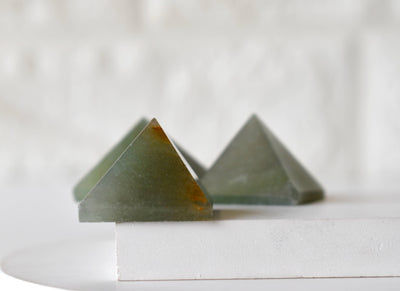 Green Aventurine Pyramids (Guiding and Inner Harmony)