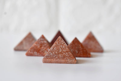 Orange Aventurine Pyramids (Optimism and Contentment)