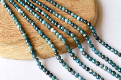 Apatite Beads, Natural Crystal Round Beads 6mm to 8mm