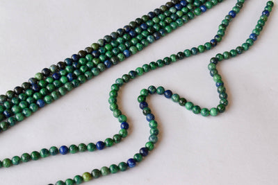 Azurite Malachite Beads, Natural Crystal Round Beads 4mm to 12mm