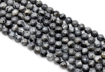 Black Labradorite  Beads, Natural Round Crystal Beads 4mm to 12mm