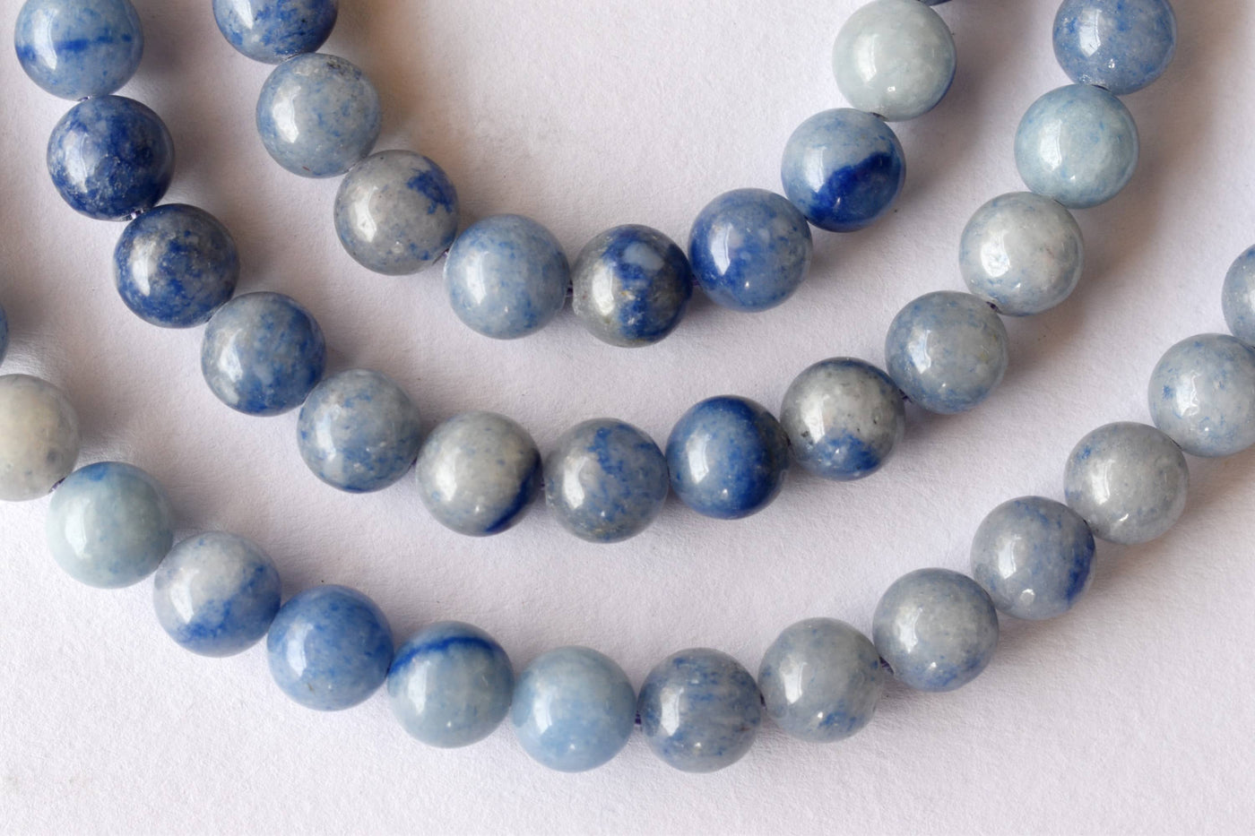 Aventurine bleue A Grade 4mm, 6mm, 8mm, 10mm, 12mm Perles rondes 
