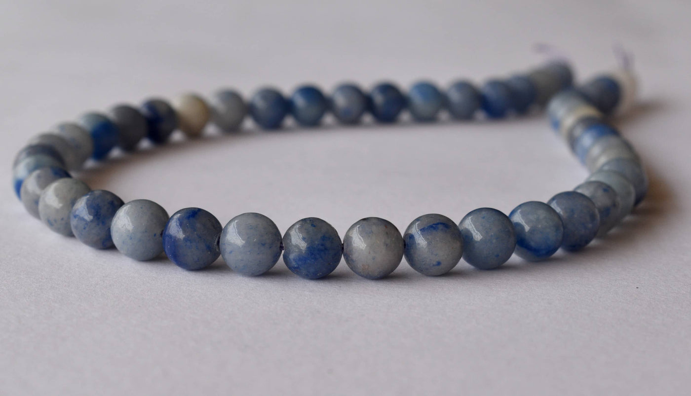 Blue Aventurine Beads, Natural Round Crystal Beads 4mm to 12mm