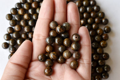 Bronzite Beads, Natural Round Crystal Beads 4mm to 12mm