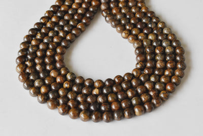 Bronzite Beads, Natural Round Crystal Beads 4mm to 12mm