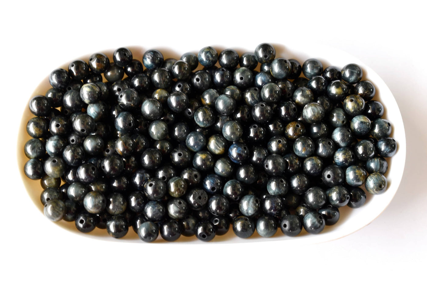 Blue Tiger Eye Beads, Natural Round Crystal Beads 6mm to 12mm