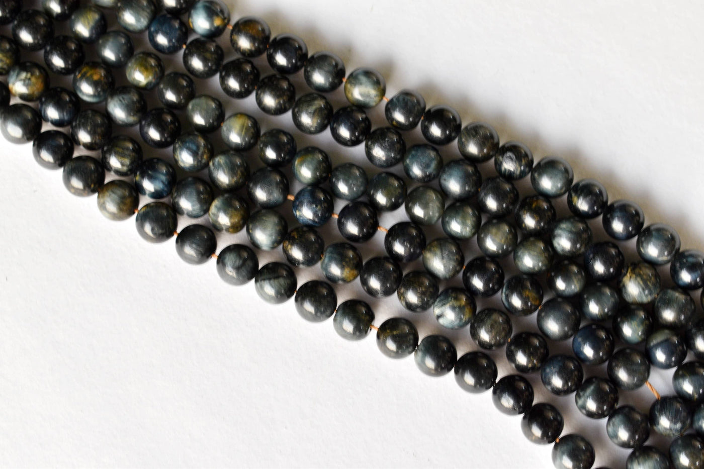 Blue Tiger Eye Beads, Natural Round Crystal Beads 6mm to 12mm