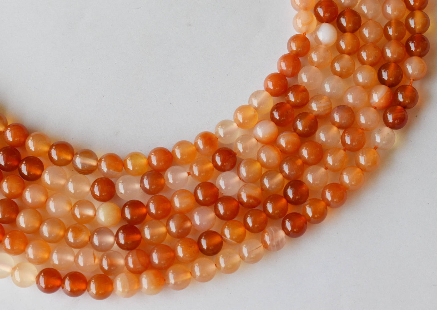 Carnelian Beads, Natural Round Crystal Beads 6mm to 10mm