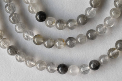 Quartz nuageux A Grade 6mm, 8mm, 10mm Perles rondes