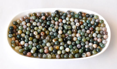 Jaspe fantaisie A Grade 4mm, 6mm, 8mm, 10mm, 12mm, 18mm Perles rondes