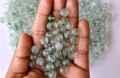 Perles rondes en fluorite verte A Grade 4mm, 6mm, 8mm, 10mm