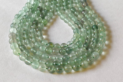 Green Fluorite Beads, Natural Round Crystal Beads 4mm to 10mm