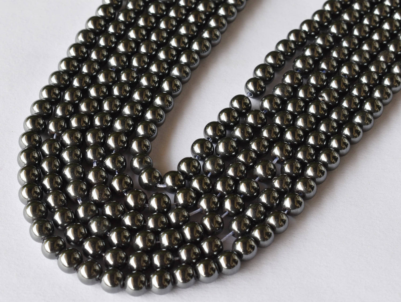 Hématite AAA Grade 2mm, 3mm, 4mm, 6mm, 8mm, 10mm, 12mm, 14mm, 16mm, 18mm, 20mm Perles rondes