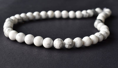 Howlite Beads, Natural Round Crystal Beads 4mm to 12mm