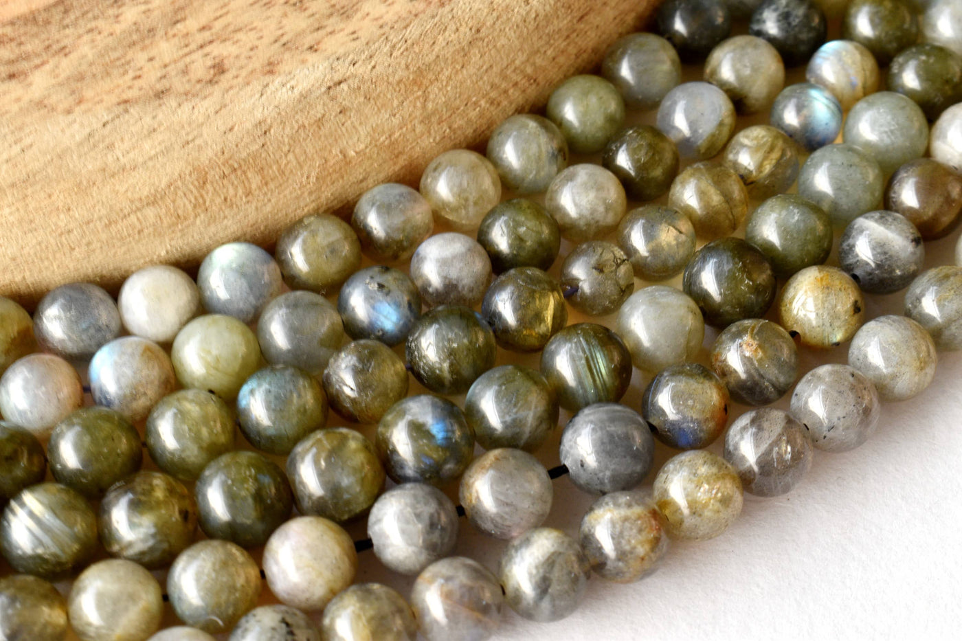 Labradorite Beads, Natural Round Crystal Beads 4mm to 12mm