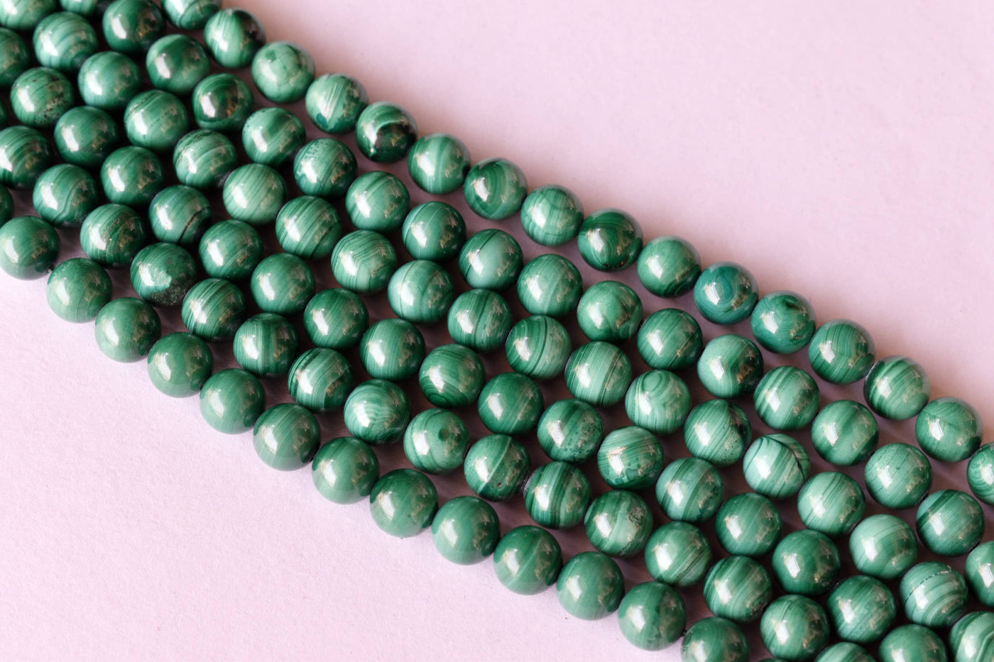 Malachite Beads, Natural Round Crystal Beads 6mm, 8mm