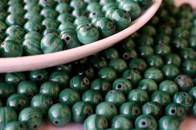 Malachite Beads, Natural Round Crystal Beads 6mm, 8mm